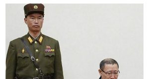 North Korean guard and alleged South Korean spie