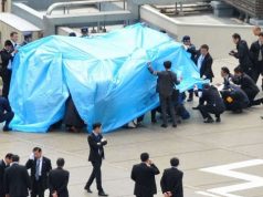 Drone lands on top of Japanese PM roof