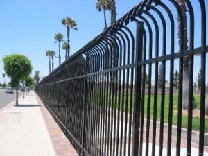 Wrought iron fence