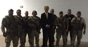Geert Wilders with Texas SWAT