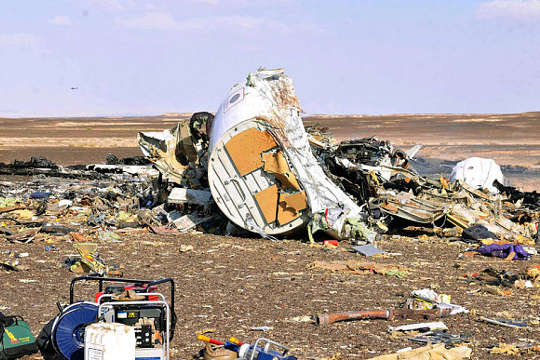Russian Airplane Wreckage