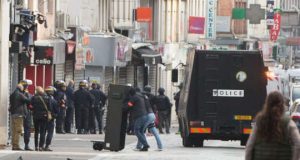 French police in Saint-Denis