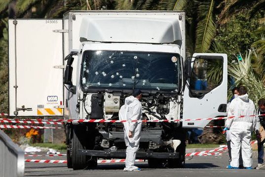 Truck used in Nice terrorist attack