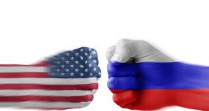 US and Russian fists