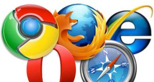 Web browsers logos