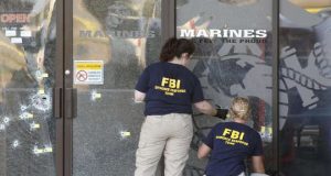 FBI Evidence Team At Shooting scene