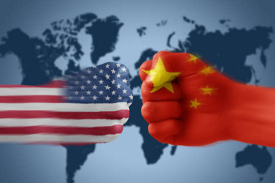 US and China bumping fists