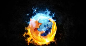 Firefox logo - Water/Fire