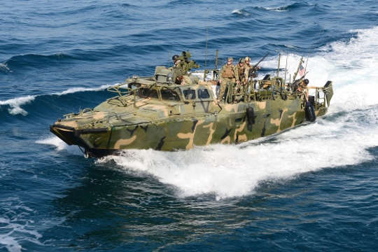 US Navy boat patrol