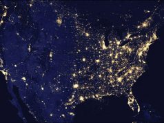 U.S. Cities lights by night
